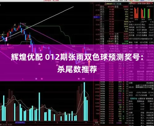 辉煌优配 012期张雨双色球预测奖号：杀尾数推荐