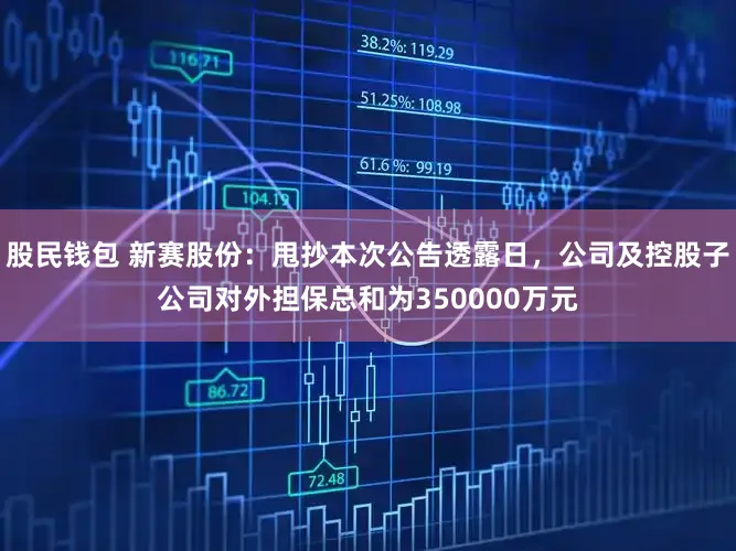股民钱包 新赛股份：甩抄本次公告透露日，公司及控股子公司对外担保总和为350000万元