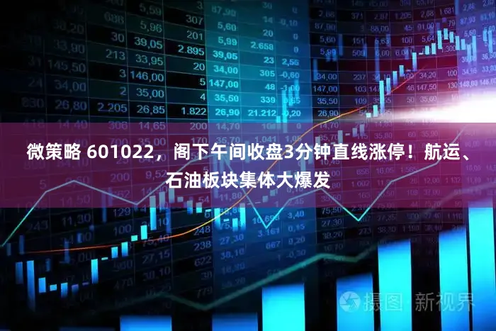 微策略 601022,阁下午间收盘3分钟直线涨停!航运、石油板块集体大爆发