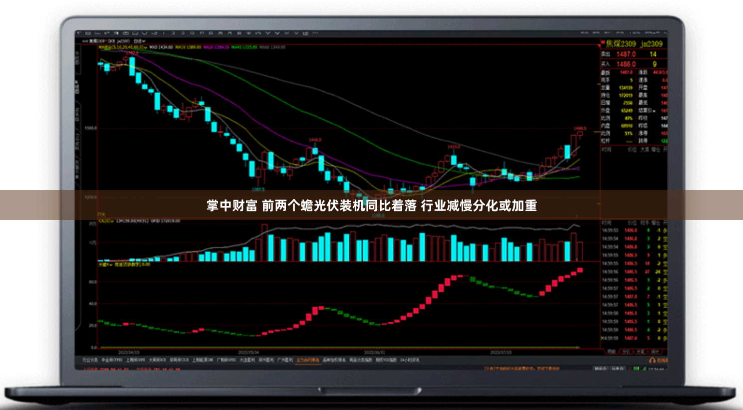 掌中财富 前两个蟾光伏装机同比着落 行业减慢分化或加重