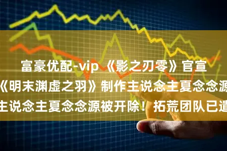 富豪优配-vip 《影之刃零》官宣终末阶段打磨！曝《明末渊虚之羽》制作主说念主夏念念源被开除！拓荒团队已遣散