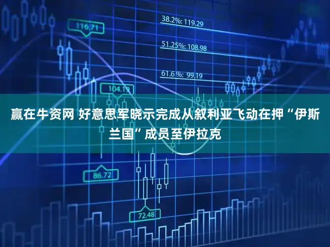 赢在牛资网 好意思军晓示完成从叙利亚飞动在押“伊斯兰国”成员至伊拉克