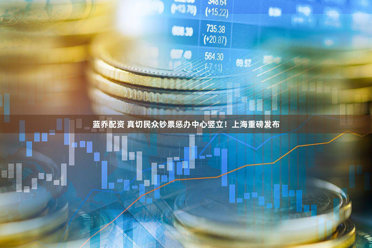 蓝乔配资 真切民众钞票惩办中心竖立！上海重磅发布